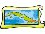 mapa de la isla de Cuba